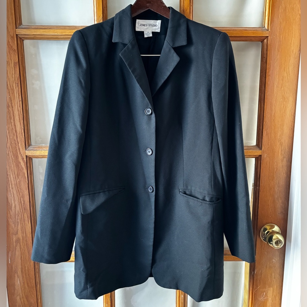 Vintage Jones Studio Women's Black Blazer